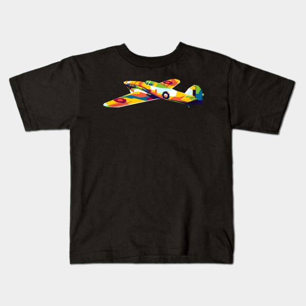 Hawker Hurricane Kids T-Shirt by wpaprint